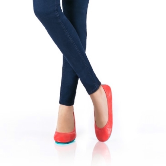 Tieks Shoes - Worn once! Firm price! Poppy coral tieks